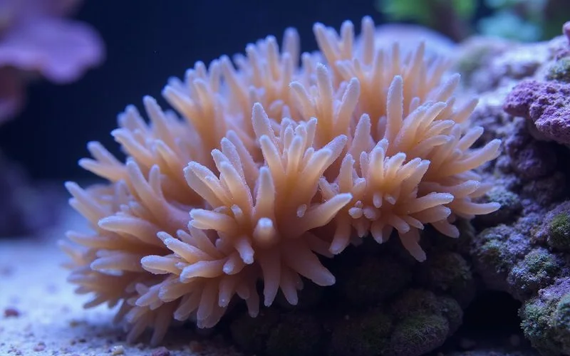 Aiptasia anemone colony growing on live rock