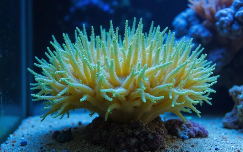 Euphyllia frogspawn coral with long flowing tentacles
